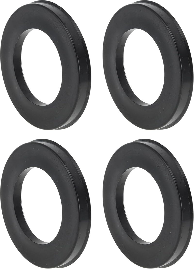 VekAuto 93.1mm to 57.1mm Car Wheel Hub Centric Rings Black Polycarbonate Wheels Center Shaft Shock Absorbing Hubrings 4 Pcs - Image 1
